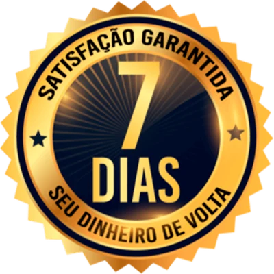Satisfação garantida: 7 dias ou seu dinheiro de volta